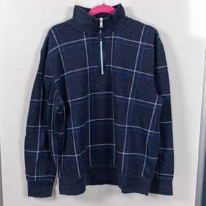 Nautica Plaid Quarter Zip Pullover